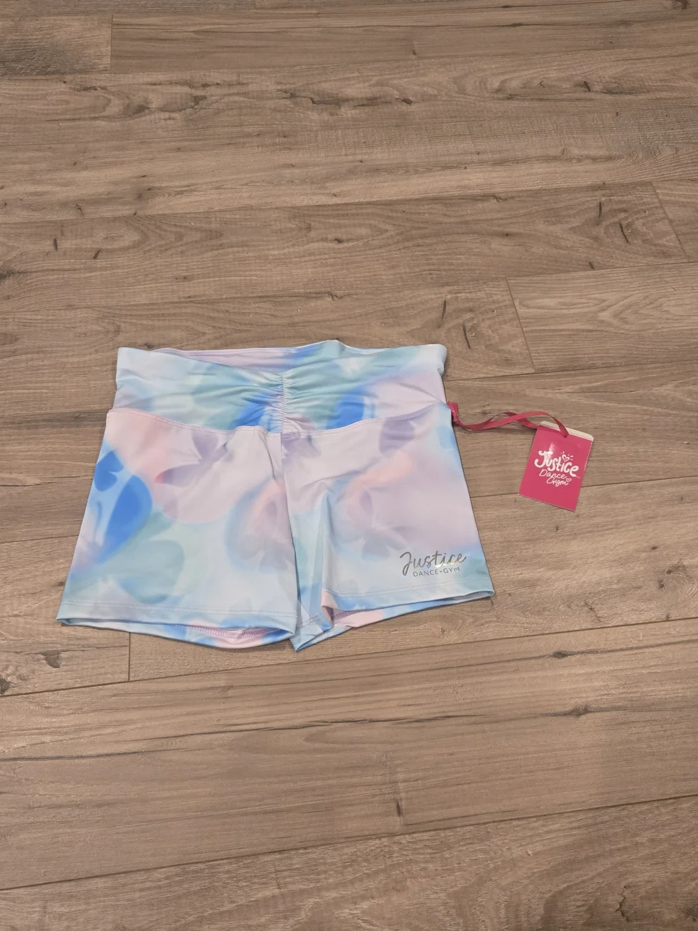 NWT Justice Girls Cinch Waistband Shortie Pastel Butterfly Size L 12/14 X2